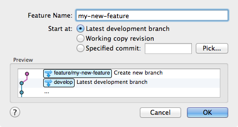 git create branch from another